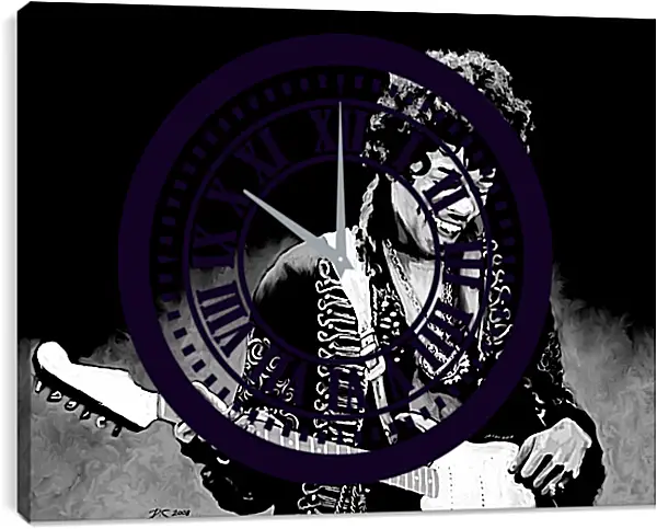 Часы картина - Джими Хендрикс. Jimi Hendrix Часы картина - Джими Хендрикс. Jimi Hendrix