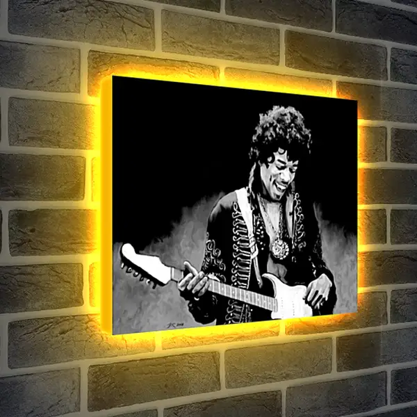 Лайтбокс световая панель - Джими Хендрикс. Jimi Hendrix Лайтбокс световая панель - Джими Хендрикс. Jimi Hendrix