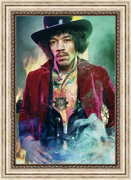 Картина в раме - Джими Хендрикс. Jimi Hendrix Картина в раме - Джими Хендрикс. Jimi Hendrix