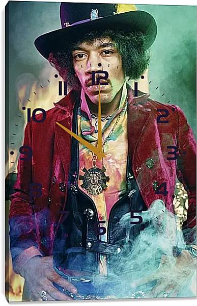 Часы картина - Джими Хендрикс. Jimi Hendrix Часы картина - Джими Хендрикс. Jimi Hendrix