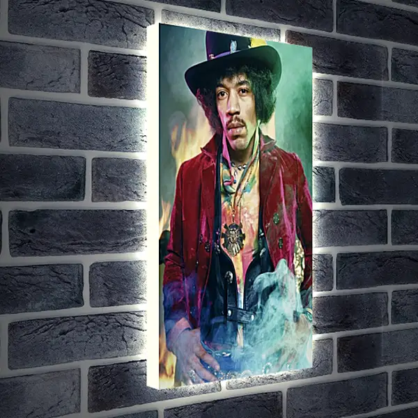 Лайтбокс световая панель - Джими Хендрикс. Jimi Hendrix Лайтбокс световая панель - Джими Хендрикс. Jimi Hendrix