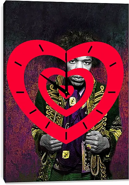 Часы картина - Джими Хендрикс. Jimi Hendrix Часы картина - Джими Хендрикс. Jimi Hendrix