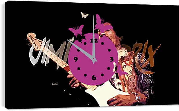 Часы картина - Джими Хендрикс. Jimi Hendrix Часы картина - Джими Хендрикс. Jimi Hendrix