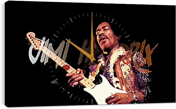 Часы картина - Джими Хендрикс. Jimi Hendrix Часы картина - Джими Хендрикс. Jimi Hendrix