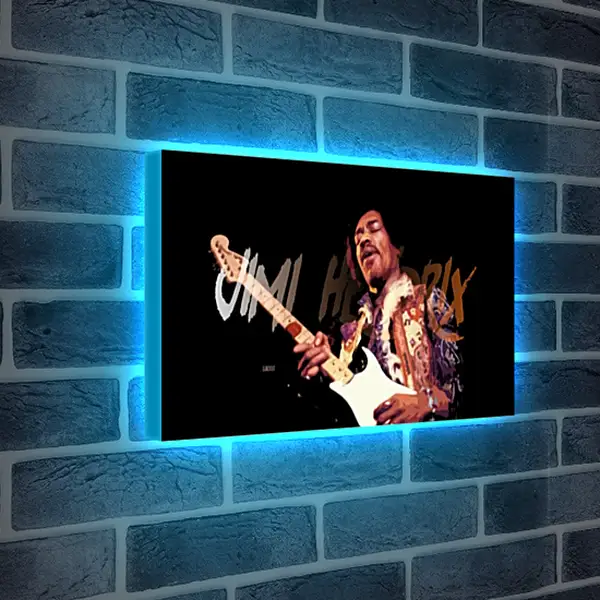 Лайтбокс световая панель - Джими Хендрикс. Jimi Hendrix Лайтбокс световая панель - Джими Хендрикс. Jimi Hendrix
