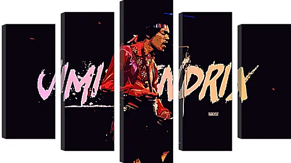 Модульная картина - Джими Хендрикс. Jimi Hendrix Модульная картина - Джими Хендрикс. Jimi Hendrix