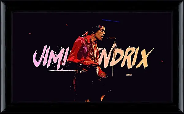Картина в раме - Джими Хендрикс. Jimi Hendrix Картина в раме - Джими Хендрикс. Jimi Hendrix