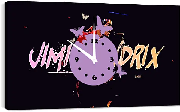 Часы картина - Джими Хендрикс. Jimi Hendrix Часы картина - Джими Хендрикс. Jimi Hendrix