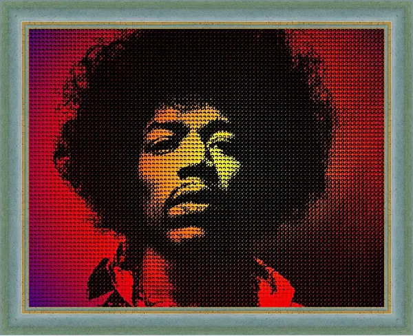 Картина в раме - Джими Хендрикс. Jimi Hendrix Картина в раме - Джими Хендрикс. Jimi Hendrix