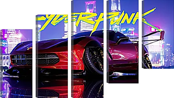 Модульная картина - Cyberpunk 2077 Модульная картина - Cyberpunk 2077