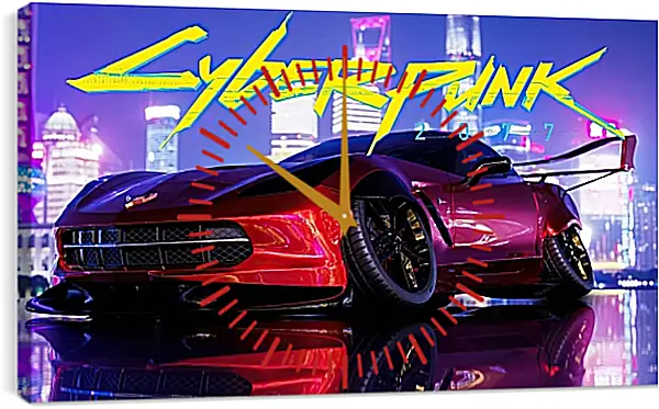 Часы картина - Cyberpunk 2077 Часы картина - Cyberpunk 2077