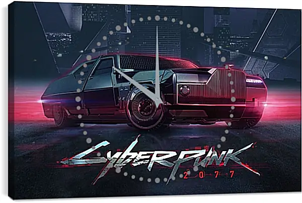 Часы картина - Cyberpunk 2077 Часы картина - Cyberpunk 2077