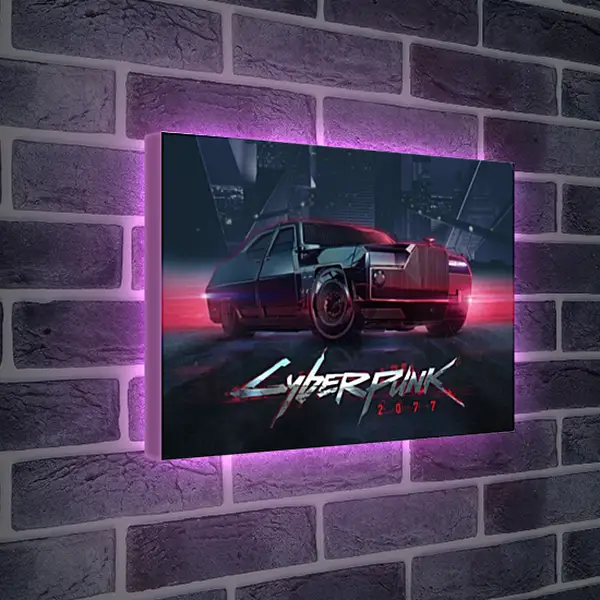 Лайтбокс световая панель - Cyberpunk 2077 Лайтбокс световая панель - Cyberpunk 2077