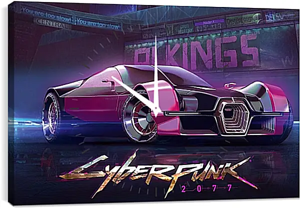 Часы картина - Cyberpunk 2077 Часы картина - Cyberpunk 2077