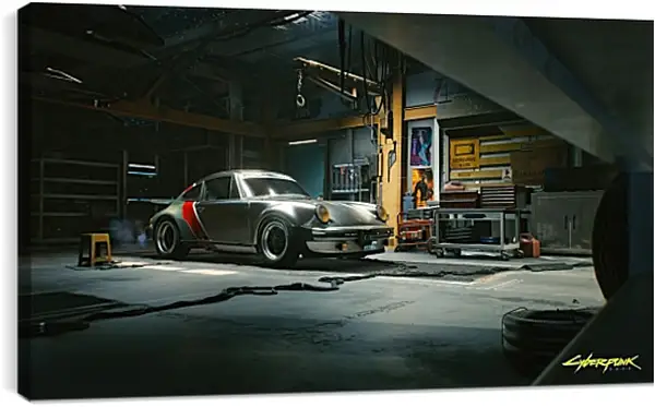 Постер на подрамнике - Cyberpunk 2077 Постер на подрамнике - Cyberpunk 2077