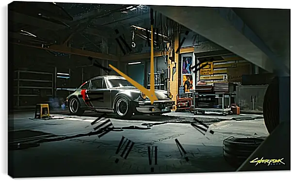 Часы картина - Cyberpunk 2077 Часы картина - Cyberpunk 2077