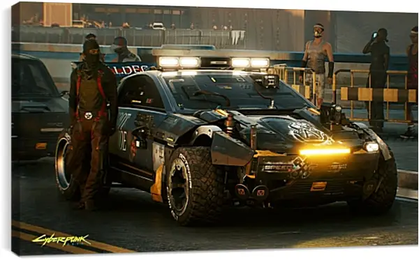 Постер на подрамнике - Cyberpunk 2077 Постер на подрамнике - Cyberpunk 2077