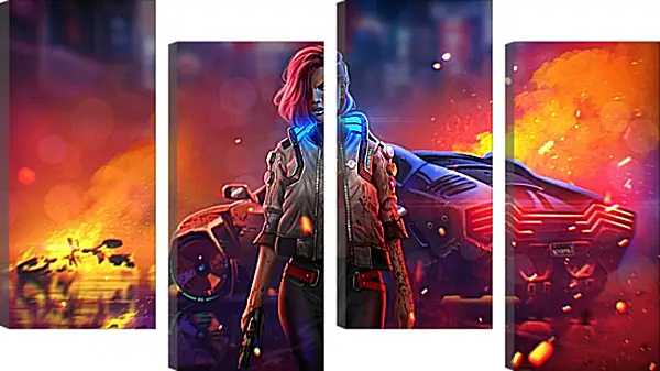 Модульная картина - Cyberpunk 2077 Модульная картина - Cyberpunk 2077
