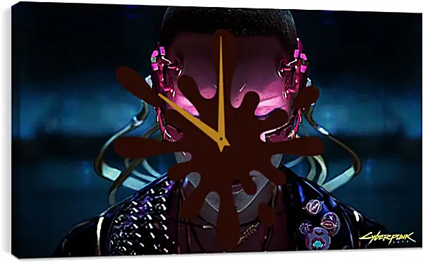 Часы картина - Cyberpunk 2077 Часы картина - Cyberpunk 2077