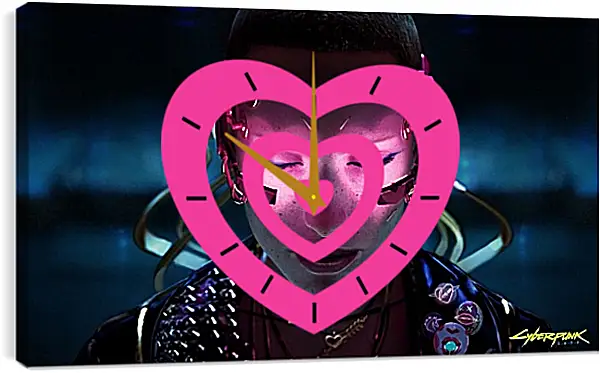 Часы картина - Cyberpunk 2077 Часы картина - Cyberpunk 2077