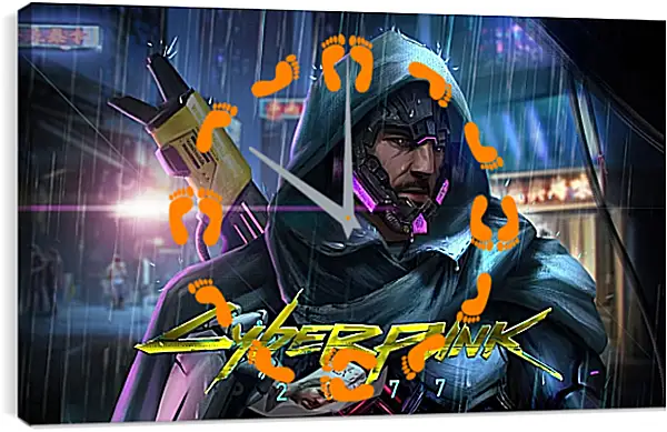 Часы картина - Cyberpunk 2077 Часы картина - Cyberpunk 2077