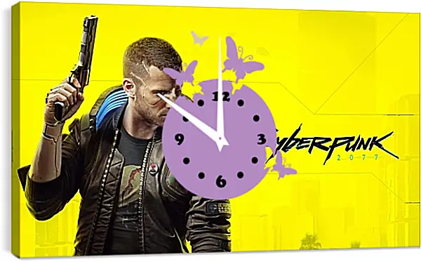 Часы картина - Cyberpunk 2077 Часы картина - Cyberpunk 2077