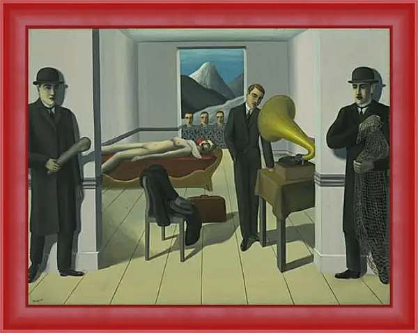 Картина в раме - The Menaced Assassin. Рене Магритт Картина в раме - The Menaced Assassin. Рене Магритт