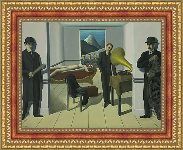 Картина в раме - The Menaced Assassin. Рене Магритт Картина в раме - The Menaced Assassin. Рене Магритт