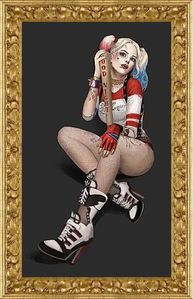 Картина в раме - Харли Квинн (Harley Quinn) Картина в раме - Харли Квинн (Harley Quinn)