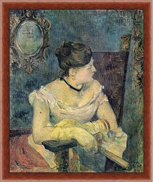 Картина в раме - Mette Gauguin en robe de soir Картина в раме - Mette Gauguin en robe de soir