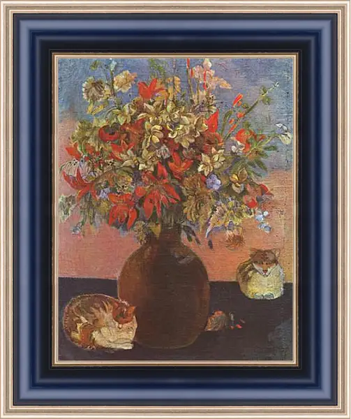 Картина в раме - Nature morte aux chats. Поль Гоген Картина в раме - Nature morte aux chats. Поль Гоген