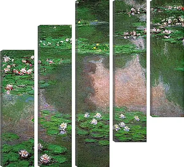 Модульная картина - The Water Lillie. Клод Моне Модульная картина - The Water Lillie. Клод Моне