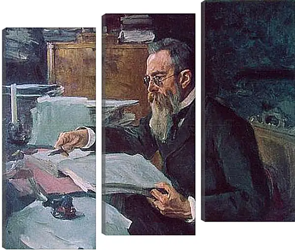 Модульная картина - Портрет Римского-Корсакова. Валентин Александрович Серов Модульная картина - Портрет Римского-Корсакова. Валентин Александрович Серов