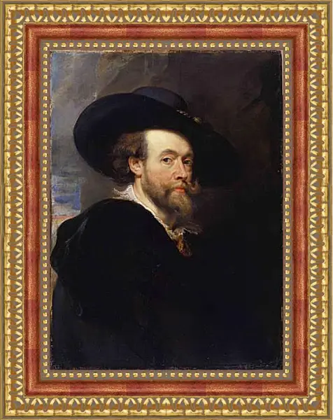 Картина в раме - self-portrait. Питер Пауль Рубенс Картина в раме - self-portrait. Питер Пауль Рубенс