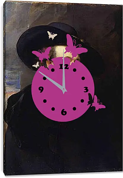 Часы картина - self-portrait. Питер Пауль Рубенс Часы картина - self-portrait. Питер Пауль Рубенс