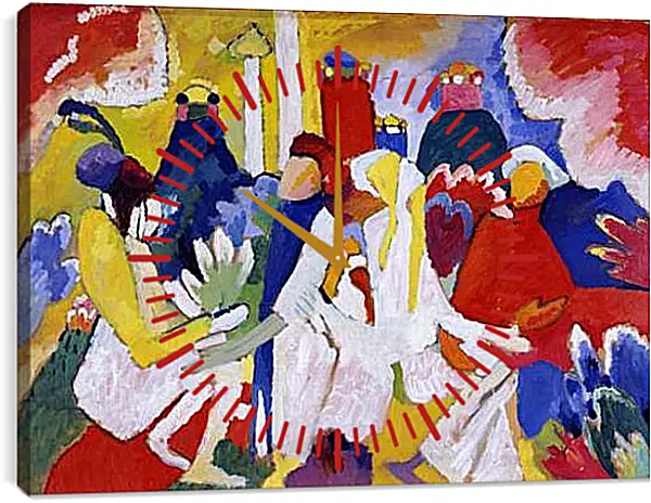 Часы картина - Orientalisches. Кандинский Василий Часы картина - Orientalisches. Кандинский Василий