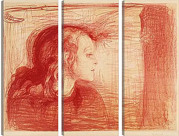 Модульная картина - The Sick Child I (Det syke barn I) Модульная картина - The Sick Child I (Det syke barn I)