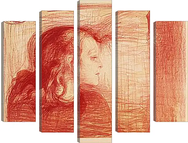 Модульная картина - The Sick Child I (Det syke barn I). Эдвард Мун Модульная картина - The Sick Child I (Det syke barn I). Эдвард Мун