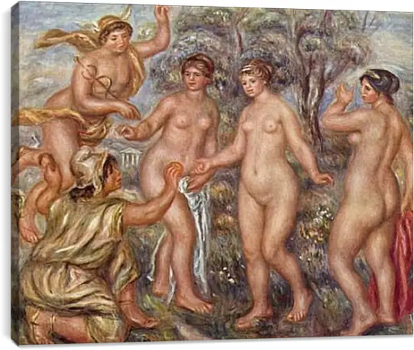Постер на подрамнике - Judgement of Paris. Пьер Огюст Ренуар Постер на подрамнике - Judgement of Paris. Пьер Огюст Ренуар