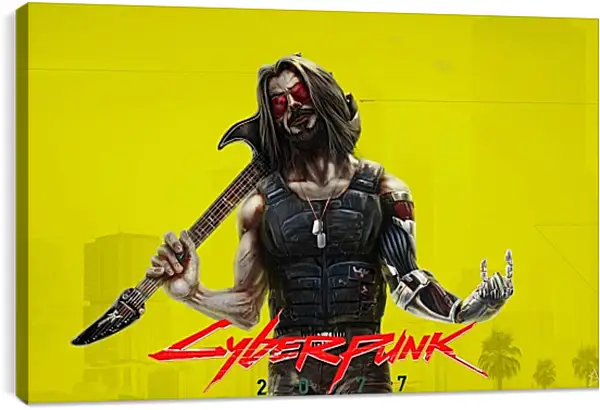 Постер на подрамнике - Cyberpunk 2077 Постер на подрамнике - Cyberpunk 2077