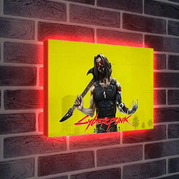 Лайтбокс световая панель - Cyberpunk 2077 Лайтбокс световая панель - Cyberpunk 2077