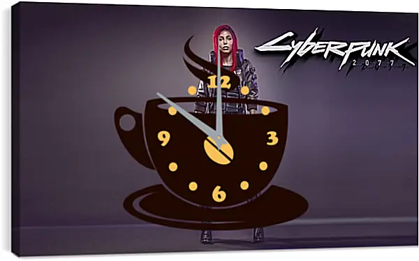 Часы картина - Cyberpunk 2077 Часы картина - Cyberpunk 2077