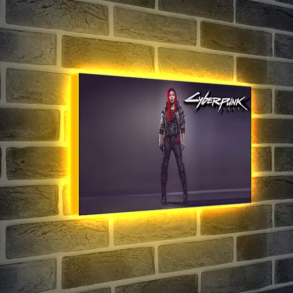 Лайтбокс световая панель - Cyberpunk 2077 Лайтбокс световая панель - Cyberpunk 2077