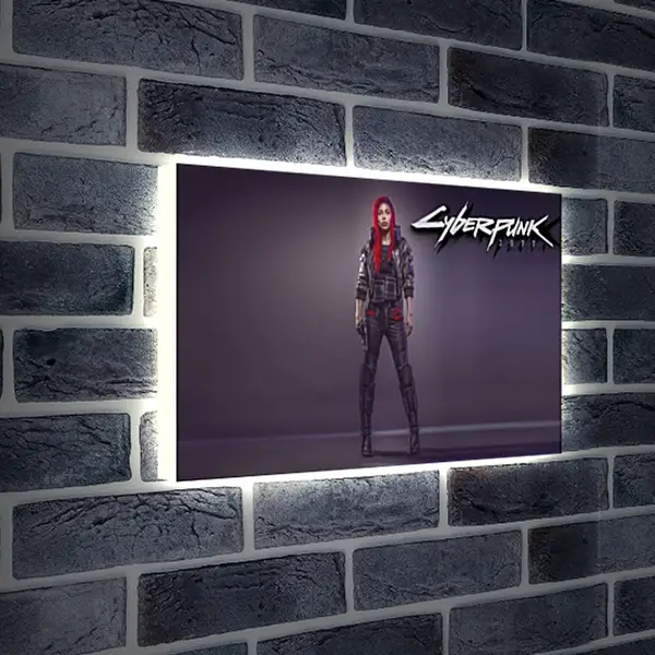 Лайтбокс световая панель - Cyberpunk 2077 Лайтбокс световая панель - Cyberpunk 2077