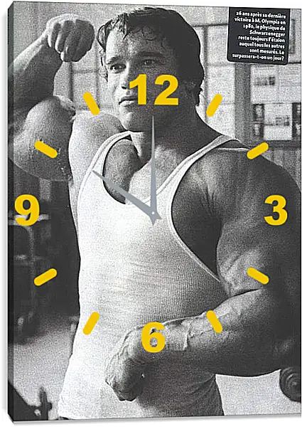 Часы картина - Арнольд Шварценеггер (Arnold Schwarzenegger) Часы картина - Арнольд Шварценеггер (Arnold Schwarzenegger)