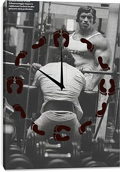 Часы картина - Арнольд Шварценеггер (Arnold Schwarzenegger) Часы картина - Арнольд Шварценеггер (Arnold Schwarzenegger)