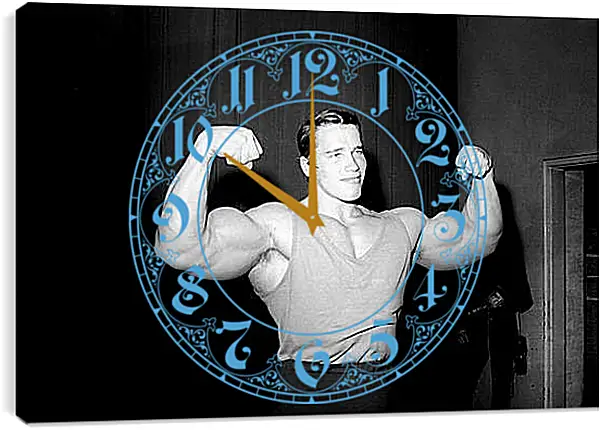 Часы картина - Арнольд Шварценеггер (Arnold Schwarzenegger) Часы картина - Арнольд Шварценеггер (Arnold Schwarzenegger)
