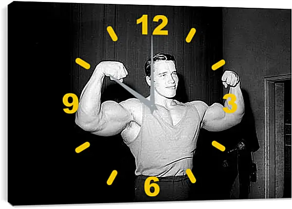 Часы картина - Арнольд Шварценеггер (Arnold Schwarzenegger) Часы картина - Арнольд Шварценеггер (Arnold Schwarzenegger)