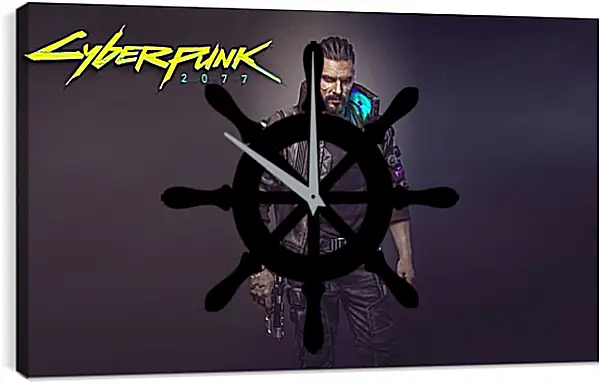 Часы картина - Cyberpunk 2077 Часы картина - Cyberpunk 2077