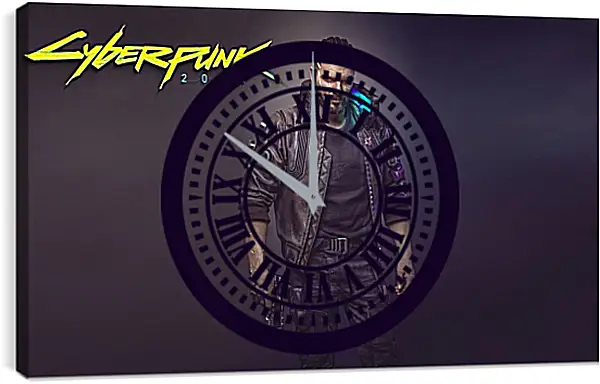 Часы картина - Cyberpunk 2077 Часы картина - Cyberpunk 2077